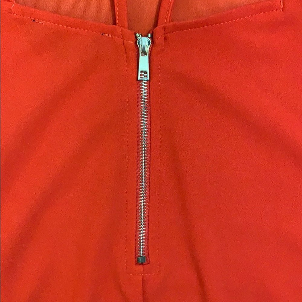 Fashion Nova Red V Neck Strappy Back Midi Dress - Picture 5 of 5
